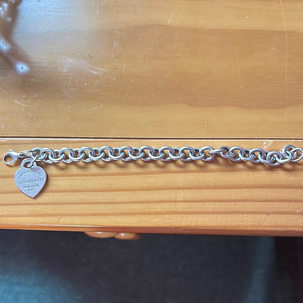 Authentic Return to Tiffany 925 Heart Tag Bracelet